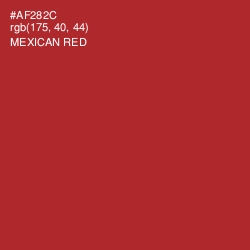 #AF282C - Mexican Red Color Image